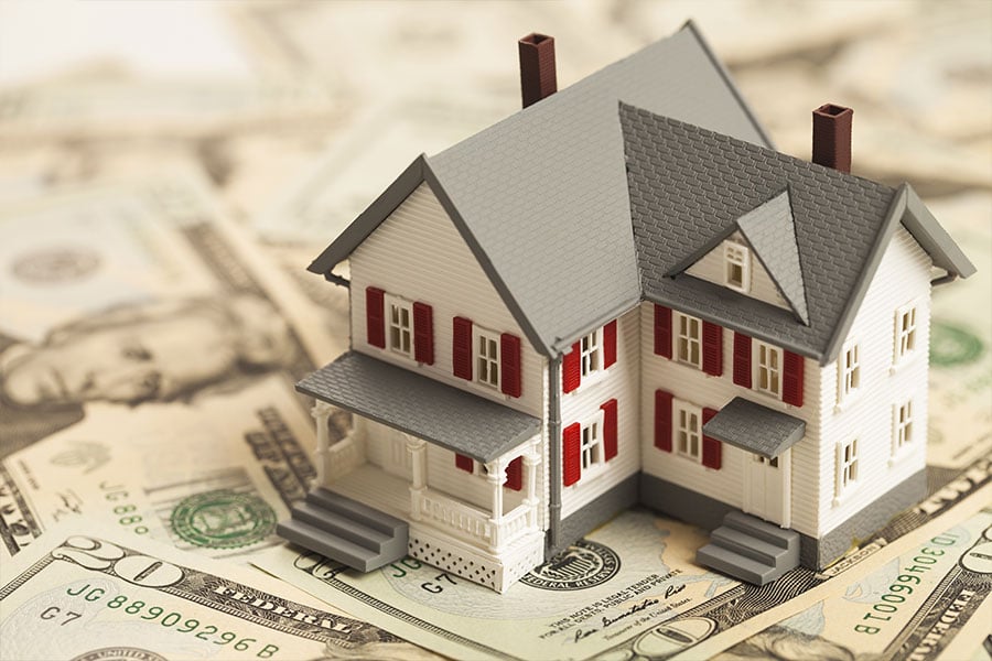 home on top of money