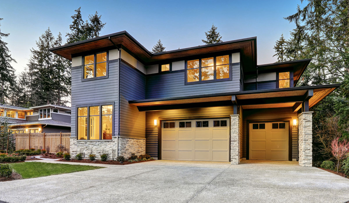 exterior of jumbo large home