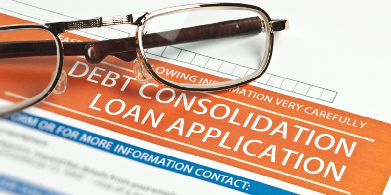 Eyeglasses on Debt Consolidation Loan Application