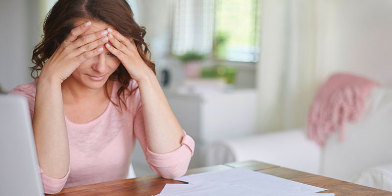 Woman stressed over mortgage problems